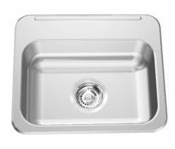 16-5/8" 2-Hole 1 Bowl Drop-In Kitchen Sink - Stainless Steel ALBS9405P-1-2 Franke