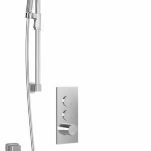 Moroka TB2 Premia Thermostatic Push-Button Shower System with Wall Arm - Chrome BF2095-110-200 Kalia