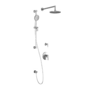 Kontour TD2 Thermostatic Shower System with Wall Arm (less valves) - Chrome BF1500-110 Kalia