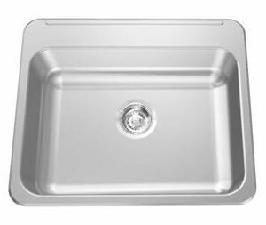 22-1/8" 3-Hole 1 Bowl Drop-In Kitchen Sink - Stainless Steel LBS4008P-1-3 Franke
