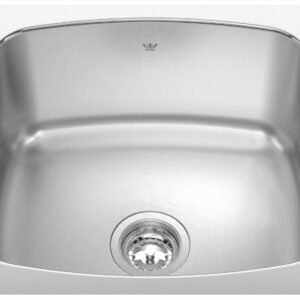 Steel Queen 20-1/8" 1 Bowl Undermount Laundry Sink - Stainless Steel QSU1820-10 Kindred