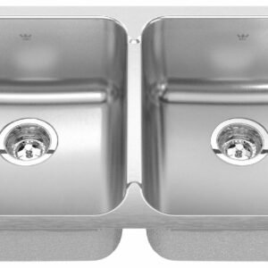 Steel Queen 30-7/8" 2 Bowl Undermount Sink - Stainless Steel QDUA1831-8 Kindred