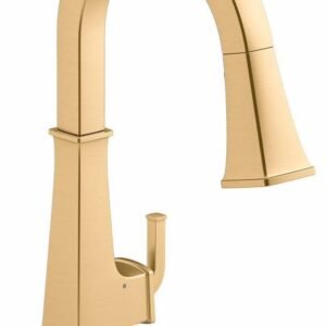 Riff Touchless Kitchen Faucet with Pulldown Spray - Vibrant Brushed Moderne Brass 23832-2MB Kohler