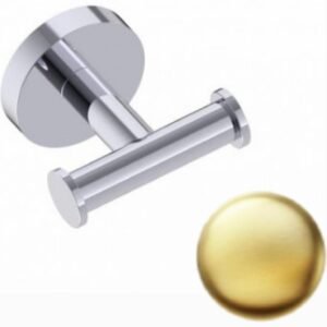 Circo Double Robe Hook - Brushed Brass 365132-78 Kartners
