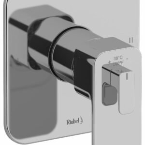 Equinox 2-Functions Thermostatic Valve Trim - Chrome TEQ44C RIOBEL