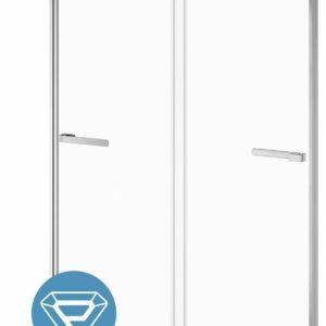 Akcess 2.0 (Door 1 of 2) 60" x 79" Internal Mobile Panel Sliding Shower Door - Chrome DR2073-110-005 Kalia