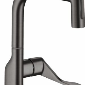 Axor Citterio Kitchen Faucet with Pullout Spray - Brushed Black Chrome 39863341 Axor