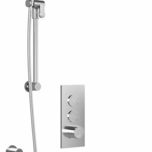 Moroka TB2 Plus Thermostatic Push-Button Shower System with Wall Arm - Chrome BF2095-110-100 Kalia