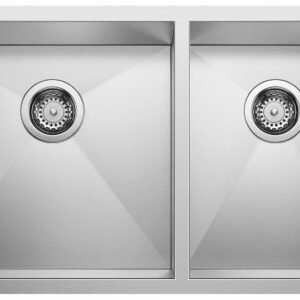 Radius 10 U 1.75 Bowl Undermount Sink - Stainless 400470 Blanco