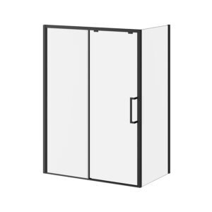 Ikonik 36"x79" Return Panel for Corner Installation (Reversible) - Matte Black DR1844-160-003 Kalia