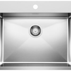 Quatrus R15 25 1 Bowl Drop-In Kitchen Sink - Stainless 402613 Blanco