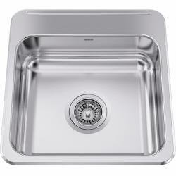 18-1/8" 1 Bowl Drop-In Kitchen Sink - Stainless Steel ALBS4605P-1 Franke