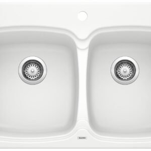 Vienna 210 1.75 Bowl Drop-In Silgranit Sink - White 400170 Blanco