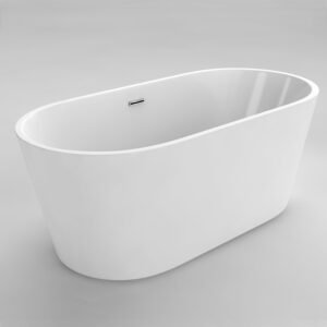 Monaco 63" Freestanding Tub - White 44460 Acritec