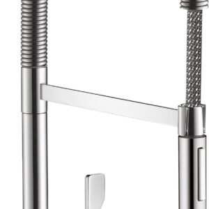 Axor Citterio Semi-Pro Kitchen Faucet with Spring Pulldown Spray - Chrome 39840001 Axor