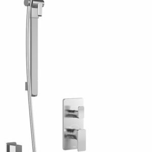 Kareo TD2 Plus Thermostatic Integrated Diverter Shower System with Wall Arm - Chrome BF1981-110-100 Kalia