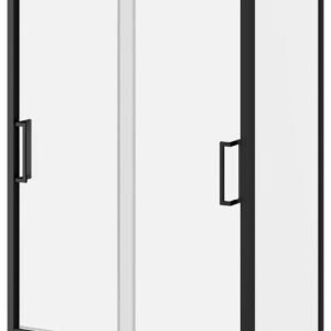 Ikonik Bypass 36" x 79" Return Panel for Corner Installation - Matte Black DR1953-160-003 Kalia