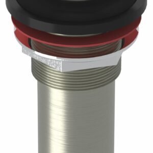 2-Piece Clicker Bathroom Sink Drain less Overflow - Brushed Nickel 3636AQ-BN +osb