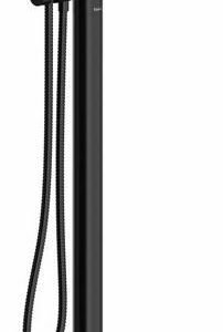 Fresk Thermostatic Floor Mount Tub Filler Trim - Black TFR39BK RIOBEL