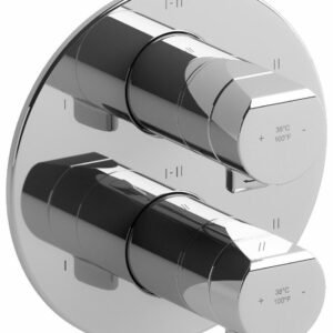 Parabola 6-Functions Thermostatic Valve Trim - Chrome TPB46C RIOBEL