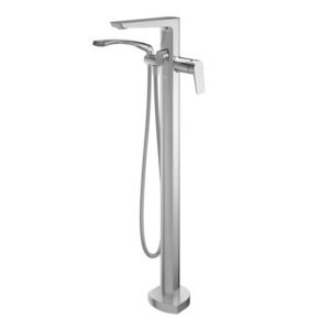 Moroka Floor Mount Tub Filler with Hand Shower - Chrome BF1935-110 Kalia