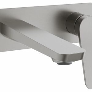 Moroka Wall Mount Bathroom Faucet & Overflow 1.5 GPM - Pure Nickel BF1914-125 Kalia