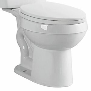 Heron Standard Round Front Toilet Bowl - White B4015R Duval