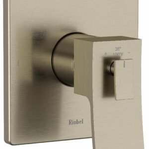 Zendo 3-Functions Thermostatic Valve Trim - Brushed Nickel TZOTQ23BN RIOBEL