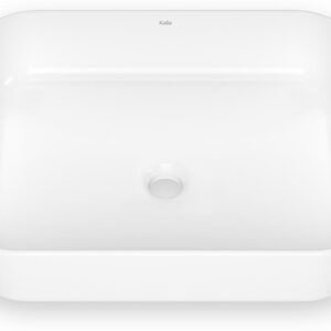 Urba Rectangular Drop-In Bathroom Sink - White FU2111-240 Kalia