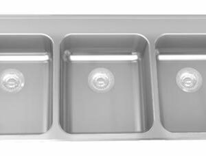 46-3/8" 1-Hole 3 Bowl Drop-In Kitchen Sink - Stainless Steel LBT6407CB-1-1 Franke