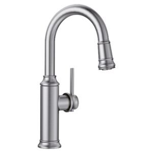 Empressa Bar/Prep Faucet with Pulldown Spray - Stainless 442513 Blanco