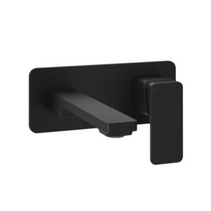 Kareo Wall Mount Bathroom Faucet 1.5 GPM - Matte Black BF1984-160 Kalia