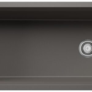Inteos 33 1 Bowl Silgranit Undermount Kitchen Sink - Volcano Gray 403890 Blanco