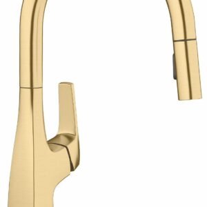 Rivana Kitchen Faucet with Pullldown Spray - Satin Gold 442985 Blanco