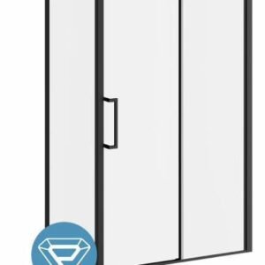 Ikonik 32" x 79" Return Panel for Corner Installation - Matte Black DR1843-160-005 Kalia