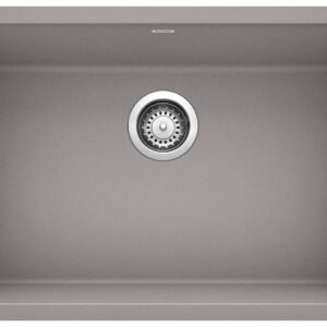Precis U Single 27 Undermount Silgranit Sink - Metallic Gray 401892 Blanco