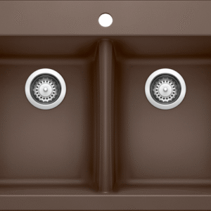 Horizon 2 Bowl Silgranit Drop-In Kitchen Sink - Cafe 400978 Blanco