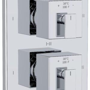 Zendo 6-Functions Thermostatic Valve Trim - Chrome TZOTQ46C RIOBEL