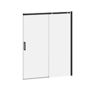 Vivio 60" x 75" Alcove Sliding Shower Door - Black/Chrome DR1478-150-003 Kalia