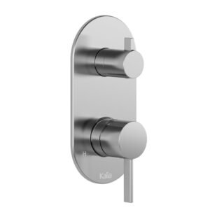 Round Trim for Volume Control Valve with 2-Way Integrated Diverter - Chrome 104849-110 Kalia