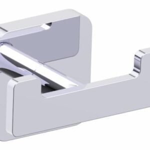 Milan Double Robe Hook - Polished Chrome 254132-99 Kartners