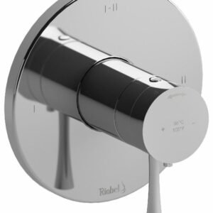 Edge 3-Functions Thermostatic Valve Trim - Chrome TEDTM23C RIOBEL