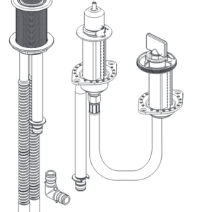 Flexible Rough-In for 3-Hole Roman Tub with Hand Shower (Cold Expansion) R3707-MF Delta