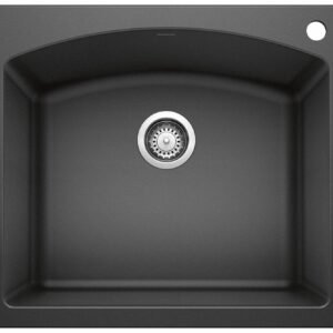 Diamond 1 Bowl Drop-In Silgranit Sink - Anthracite 400064 Blanco