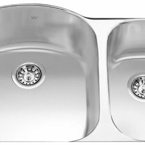 Steel Queen 31-1/2" 1.5 Bowl Undermount Sink - Stainless Steel QCU2031R-9 Kindred