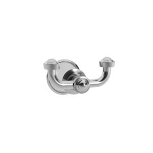 Rustik 9" Double Robe Hook - Chrome AC1503-110 Kalia