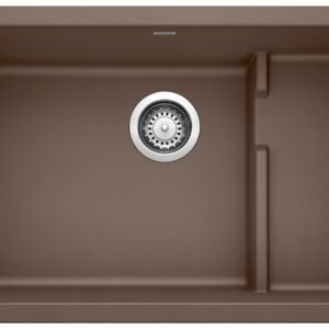 Precis Cascade 2 Bowl Silgranit Undermount Kitchen Sink - Cafe 401446 Blanco