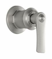 Rustik 1/2" Volume Control 2-Way Diverter Valve and Trim - Pure Nickel BF1532-125 Kalia