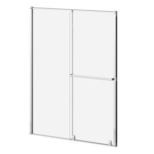 BALANCIA (Box 2 of 2) 60''x79'' Sliding Shower Door Mobile Panel for Alcove Installation (Reversible) - Bright Chrome DR1854-115-003 Kalia