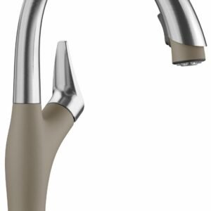 Artona Kitchen Faucet with Pulldown Spray - Stainless/Truffle 442035 Blanco